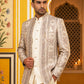Silk Blend Embroidered Indo-Western Set