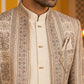 Silk Blend Embroidered Indo-Western Set