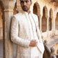 Premium Floral Embroidered Silk Blend Indo-Western Set