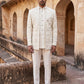 Premium Floral Embroidered Silk Blend Indo-Western Set