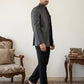 Men's Woven Design Indo-Western Set