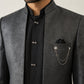 Men's Woven Design Indo-Western Set