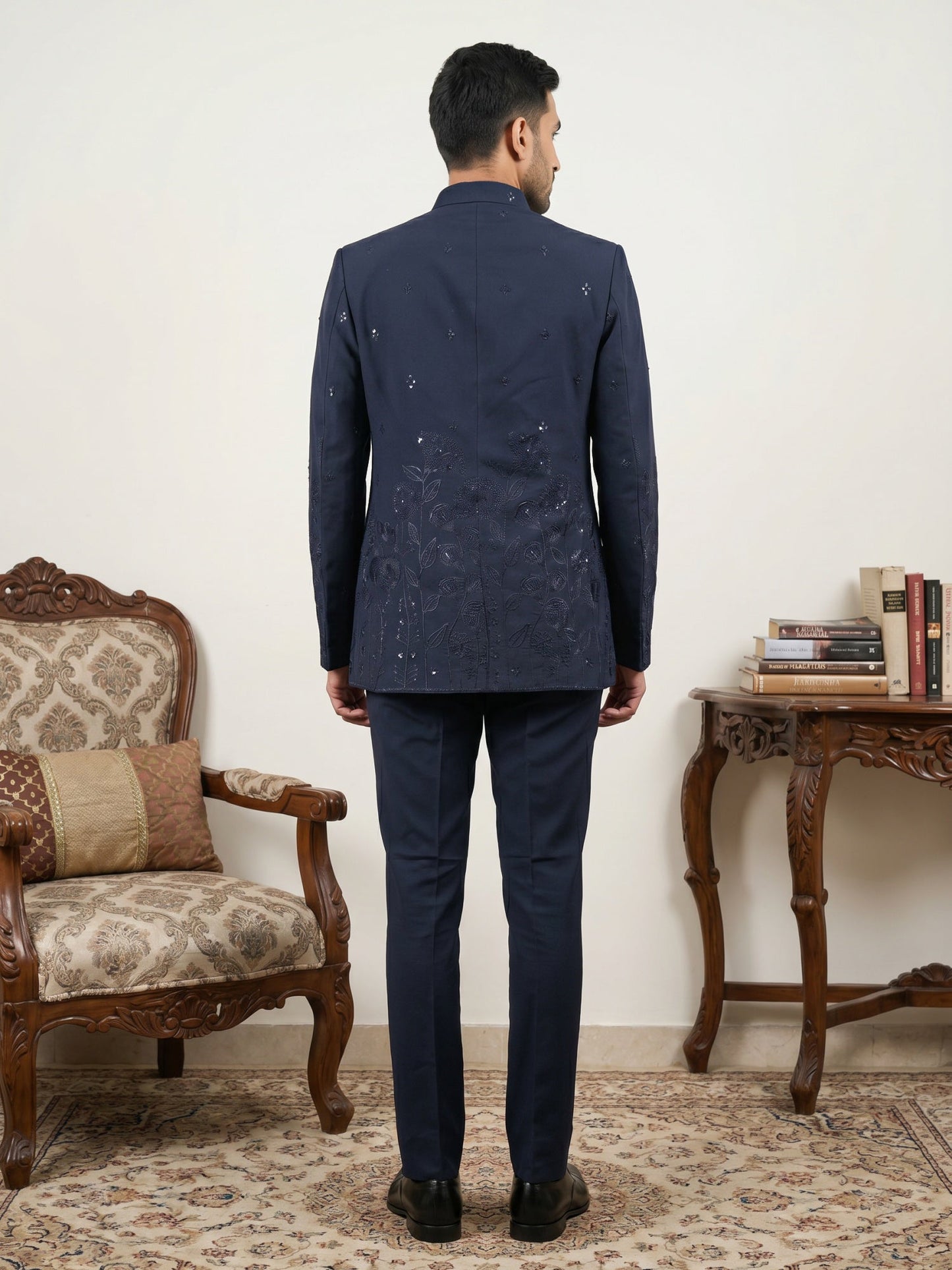 Embroidered Japanese Fabric Indo-Western Set