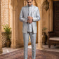Embroidered Silk Blend Indo-Western Set