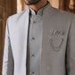 Embroidered Silk Blend Indo-Western Set