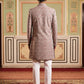Men Silk Blend Embroidered Indo-Western Set ( 50JIND P5W 236Magenta )