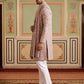Men Silk Blend Embroidered Indo-Western Set ( 50JIND P5W 236Magenta )