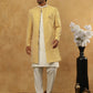 Premium Embroidered Indo-Western Set for Men ( 50JIND 592W 138Yellow )