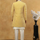 Premium Embroidered Indo-Western Set for Men ( 50JIND 592W 138Yellow )