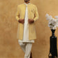 Premium Embroidered Indo-Western Set for Men ( 50JIND 592W 138Yellow )