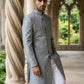 Paisley Jacquard Silk Indo-Western Set ( 50JIND P5W 168Grey S )