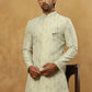 Jacquard Silk Embroidered Indo-Western Set ( 50JIND PJ11W 135Pista )