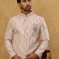 Jacquard Silk Embroidered Indo-Western Set ( 50JIND PJ11W 135Purple )
