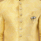 Jacquard Silk Embroidered Indo-Western Set ( 50JIND PJ11W 137Yellow )