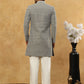 Premium Embroidered Indo-Western Set for Men ( 50JIND PJ11W 138Olive )