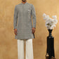 Premium Embroidered Indo-Western Set for Men ( 50JIND PJ11W 138Olive )