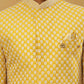 Premium Embroidered Indo-Western Set for Men ( 50JIND PJ11W 138Yellow )