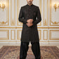 Men Embroidered Indo-Western Set ( 50JIND S7B 103Maroon S )