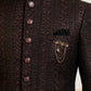 Men Embroidered Indo-Western Set ( 50JIND S7B 103Maroon S )