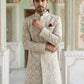 Cotton Blend Embroidered Indo-Western Set ( 50JIND S7W 149Beige S )