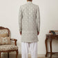 Cotton Blend Embroidered Indo-Western Set ( 50JIND S7W 149Grey S )