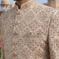 Men Premium Silk Blend Sherwani Set ( 50JSH 101Golden M )