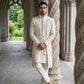 Men Designer Embroidered Sherwani Set ( 50JSH 103Cream M )