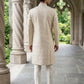 Men Designer Embroidered Sherwani Set ( 50JSH 103Cream M )