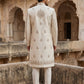 Premium Embroidered Silk Blend Sherwani Set ( 50JSH 106Cream L )