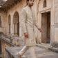 Designer Sherwani Set for Men ( 50JSH 107Golden L )