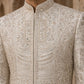 Designer Silk Blend Sherwani Set for Men ( 50JSH 108Golden L )