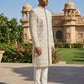 Rajkunwar Ivory Wedding Sherwani Set ( 50JSH 111Golden XL )