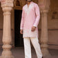 Embroidered Cotton Blend Kurta with Korean Pants ( 65KP PJ11W C 5635 Pink )