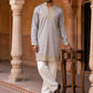 Cotton Blend Embroidered Kurta with Korean Pants ( 65KP PJ11W B 5634 Brown )