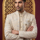 Silk Blend Floral Embroidered Indo-Western Set