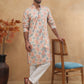 Ethnic Foil Printed Viscose Rayon Kurta ( HOPKO 016Peach )  [RT] [P-5]