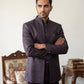 Men's Woven Design Indo-Western Set