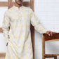 Thread Work & Printed Silk Blend Kurtas ( ANMKO 279Yellow )  [RT] [L-3]