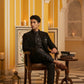Men’s Embroidered Indo-Western Set ( 50JIND 132Black S )