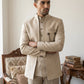 Men's Cotton Blend Embroidered Indo-Western Set