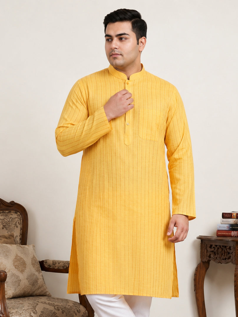 Men's Cotton Striped Kurta