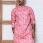 Men's Festive Sequins & Thread Work Kurtas ( ANMKO 288Pink )  [RT] [C-3]