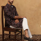 Cotton Blend Floral Printed Kurtas ( HOPKO 013Black )  [RT] [O-4]