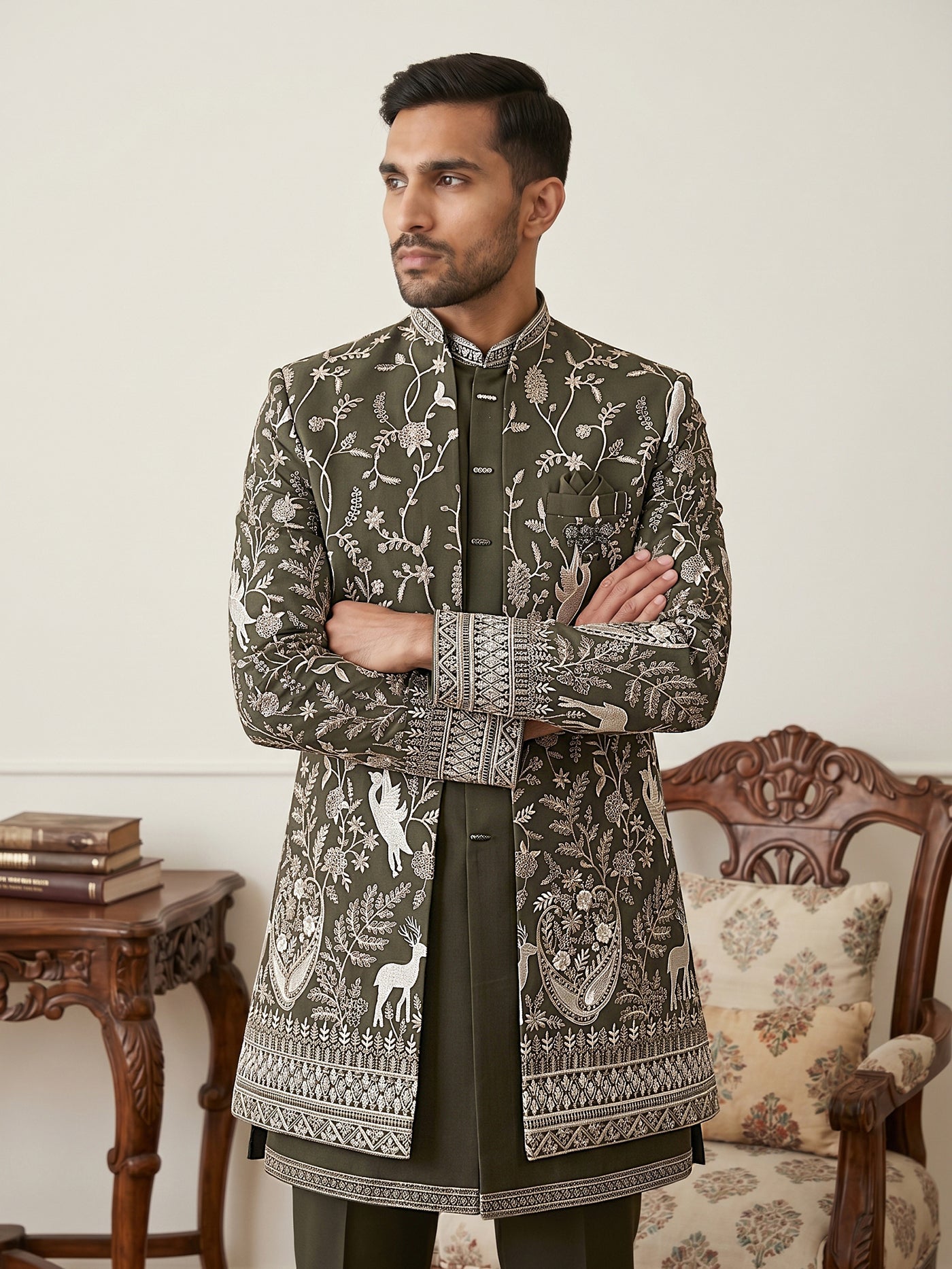 Men's Premium Japanese Fabric Indo-Western Set