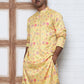 Thread Work & Printed Silk Blend Kurtas ( ANMKO 293Yellow )  [RT] [L-5]