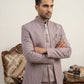 Men's Cotton Blend Embroidered Indo-Western Set