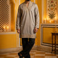 Cotton Blend Embroidered Kurta with Korean Pants ( 65KP PJ11B B 5634 Brown )