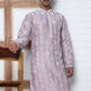 Festival Silk Blend Embroidered Kurtas ( ANMKO 276Purple )  [RT] [N-6]