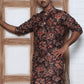 Cotton Blend Floral Printed Kurtas ( ANMKO 294Coffee )  [RT] [M-5]