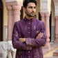 Men's Silk Blend Embroidered Indo-Western Set